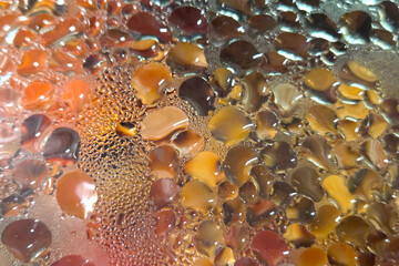 Abstract Art Design with Colorful Droplets and Bubble Patterns for Modern Decor