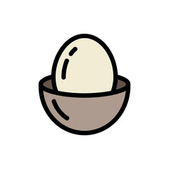 Egg holder icon on White Background Vector Art Illustration on white background.