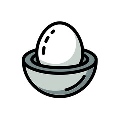 Egg holder icon on White Background Vector Art Illustration on white background.