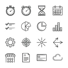 Abstract geometric shapes with vibrant color palette