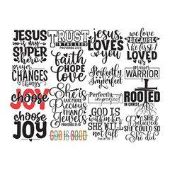Obraz premium Christian Svg Bundle