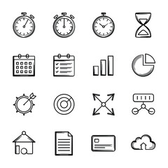 Abstract geometric design with bold color accents