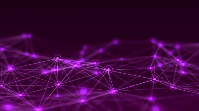 abstract line purple light design motion wave data technology texture background 
