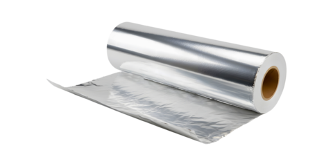 Shiny Silver Aluminum Foil Roll for Kitchen and Food Storage