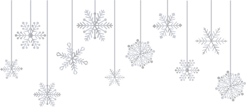 snowflakes plateados.eps