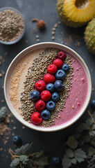 spices on a wooden background