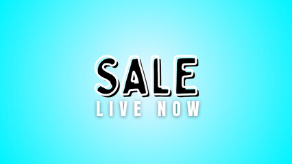 sale live now, 3D sale text, grunge text effect, distressed typography, rough texture text, bold promo text, pastel background, soft color backdrop, pastel gradient, modern pastel design, discount 