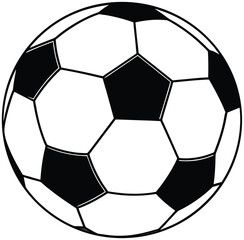 Fototapeta premium Soccer ball icon. Football, simple black style, Vector illustration.