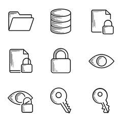 Abstract geometric shapes with vibrant color gradients and clean lines