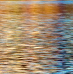 Textures of refletions and movement of waves in Water.