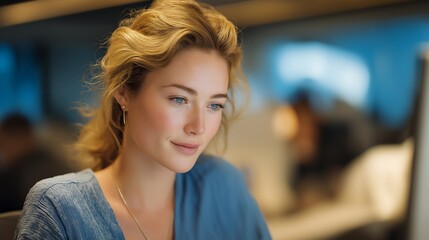 HR specialist interacting with international remote hires through an interactive digital platform — representation of inclusivity, adaptability, and human connection across global teams powered by