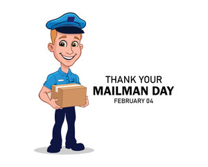 Design for National Thank a Mailman day.