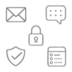 Abstract geometric shapes with vibrant color palette