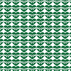 Obraz premium A green love pattern design