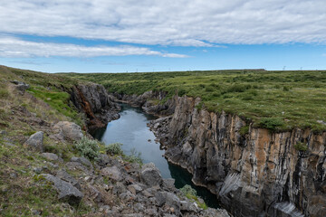 river in a canyon in Iceland