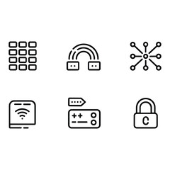 Abstract geometric design with vibrant color palette