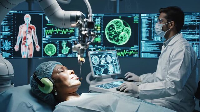 Robotic surgery: Modern medicine advancing patient care with precision technology.