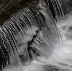 The waterfall of a brook