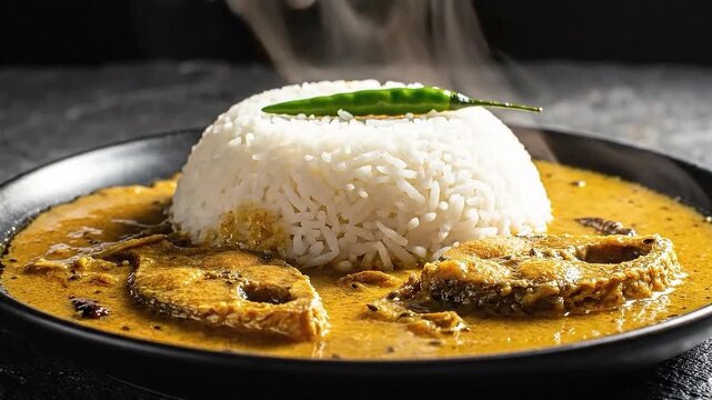 Fish Curry With Steamed Rice | Traditional Bengali Food Video | Authentic Bangladeshi Cuisine