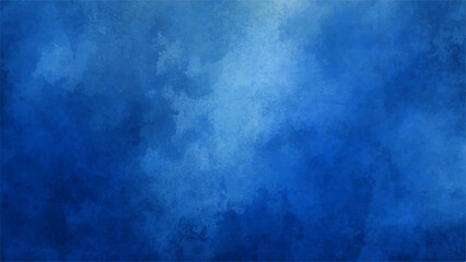 Deep Indigo Sapphire Blue Watercolor Texture: Abstract Gradient Background with Cloudy Swirls for Ocean, Cinematic & Dramatic Digital Design