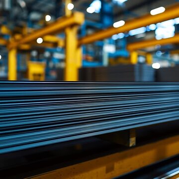 Interior de planta metal&uacute;rgica moderna con procesamiento de acero fundido, chispas brillantes y maquinaria industrial de alta precisi&oacute;n