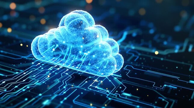 Almacenamiento de datos en la nube con infraestructura digital segura