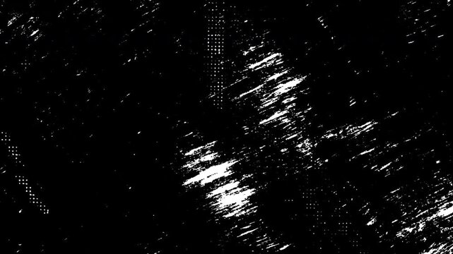 Dynamic Stop Motion Grunge Texture Overlay featuring abrupt cuts, raw paper texture, and chaotic frame jumps.