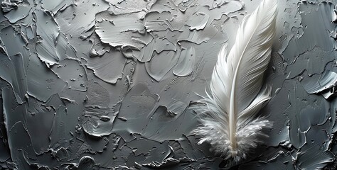  Three-dimensional background illustration with various feathers and down of birds for holiday cards and web development, Generated by AI