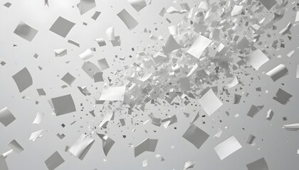 Close-up of scattered papers flying in the air.