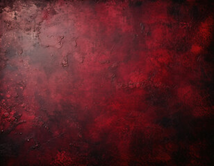 Fototapeta premium Dark red grunge texture background with rough distressed surface and abstract pattern
