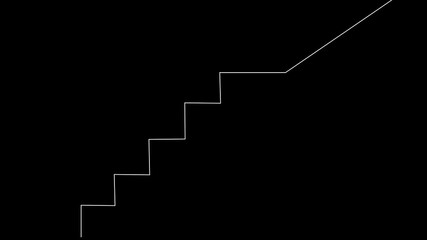A glowing line chart upward trend financial growth data analytics business success blue neon stock market rising bars profit increase digital graph forecast strategy steady growth finance ... - Powered by Adobe