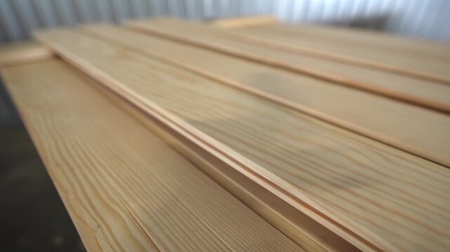 Wall Paneling, Thin Cladding Board With Grooves for Joining, for Decoration of Wall, Floor, Ceiling. Wooden material texture surface. Building, repairing, handwork