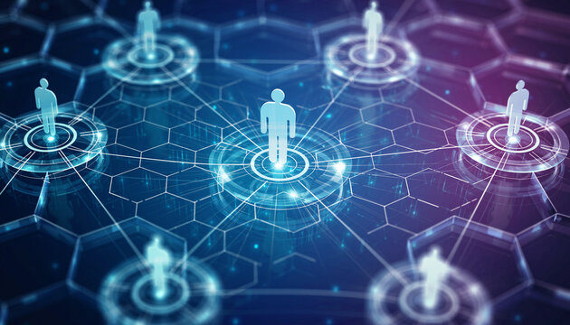 Connected Minds: Conceptual representation of a global network of individuals linked by technology, embodying the power of digital connectivity in the modern era. - Powered by Adobe