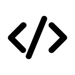 Obraz premium PNG Simple coding symbol illustration.