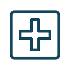 cross sign icon, color vector, on a white background
Vector sign icon