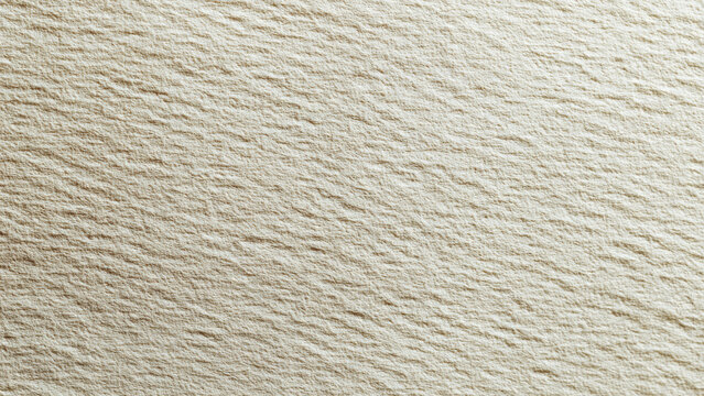 A detailed close-up of a rough, light beige textured surface, resembling coarse paper or fabric, showcasing its intricate, granular pattern and subtle diagonal grooves.