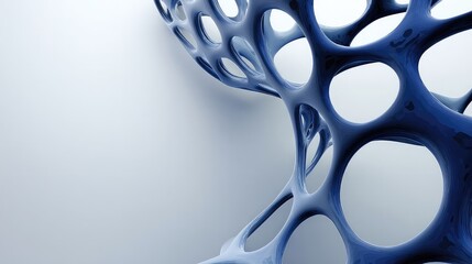 Stunning blue abstract structure for modern backgrounds, dynamic design elements, and innovative concepts, perfect for technology, science, and artistic projects, inspiring creativity