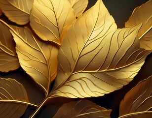 forest themed golden cherry tree leaf texture and design