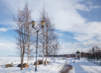 Onega Lake Embankment in Petrozavodsk