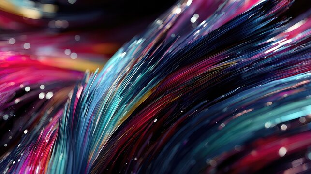 Stunning abstract art featuring vibrant light trails in motion, perfect for modern backgrounds, innovative designs, and eye-catching digital graphics that add a touch of elegance