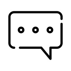 Modern messaging icon, communication concept symbol