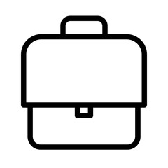 Professional briefcase icon for business travel