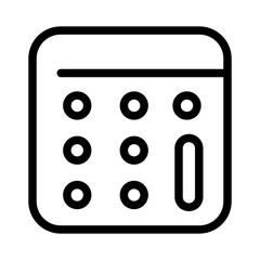 Simple calculator icon for finance and math needs