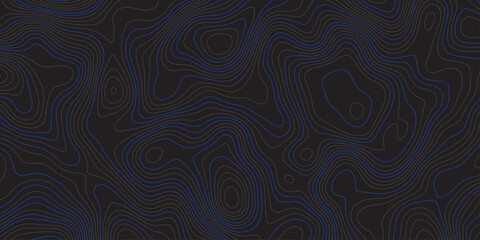 Dark abstract topographic contour pattern with smooth flowing lines and subtle blue accents. Modern minimalist background ideal for digital design, wallpapers, branding, and seamless graphic textures.