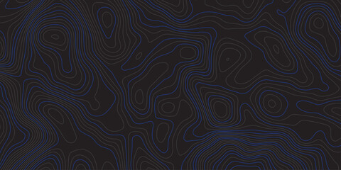 Dark abstract topographic contour pattern with smooth flowing lines and subtle blue accents. Modern minimalist background ideal for digital design, wallpapers, branding, and seamless graphic textures.