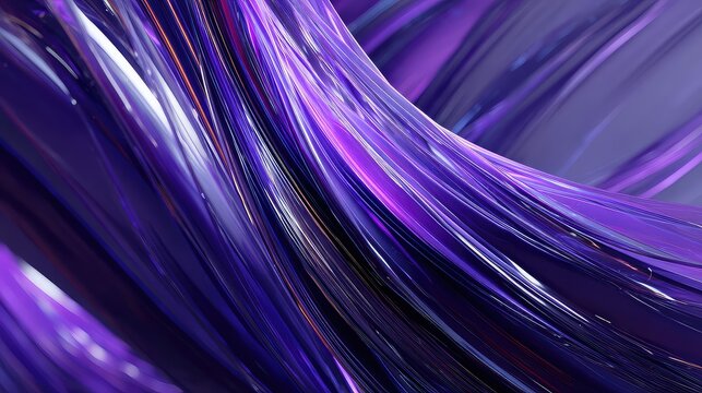 Stunning purple waves flowing with light creates a dynamic and vibrant design element for your next project, perfect for adding a touch of modern elegance and visual interest