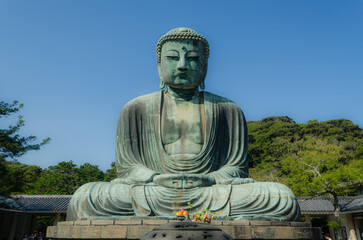 buddha statue in kamakura, japan