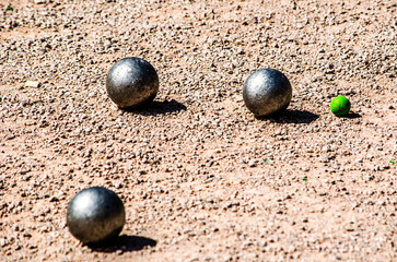 balls on the sand