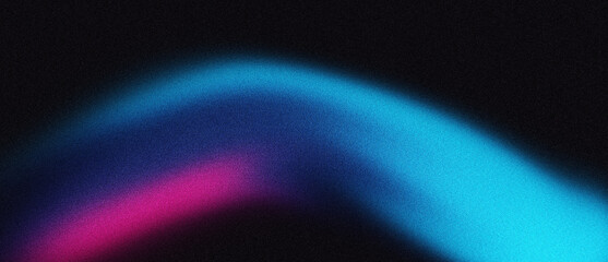 Dark gradient background, with purple pink blue black grainy abstract background, soft blurred colors and grain noise texture for futuristic design
