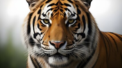 Fototapeta premium Closeup portrait of a majestic tiger with intense eyes